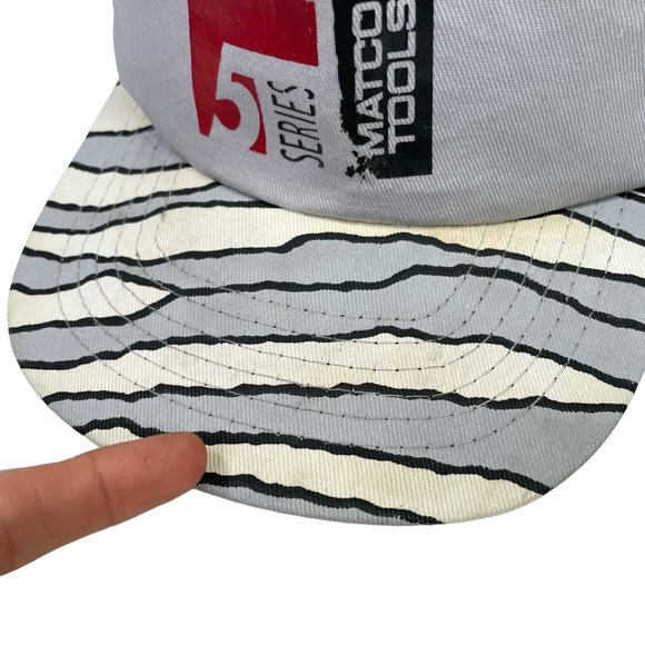 Vintage Matco Tools F5 Series SnapBack Trucker Hat Cap- Zebra Stripes - Picture 10 of 15